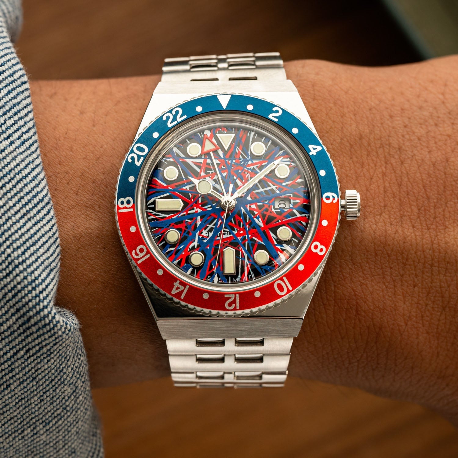 Timex Q GMT Crimson Tide